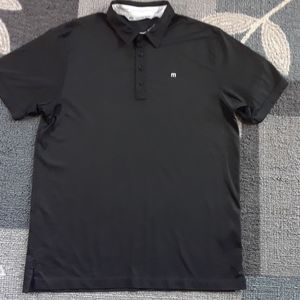 Travis Mathew Solid Black Pima Cotton Sz L